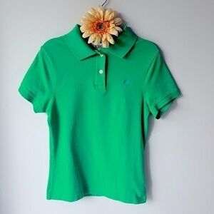 Lilly Pulitzer Green Polo Shirt Small EUC